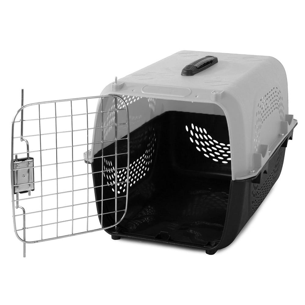 Transporter dla Psa, Kota lub Królika – Klatka Solidna 48x30x32cm Szara